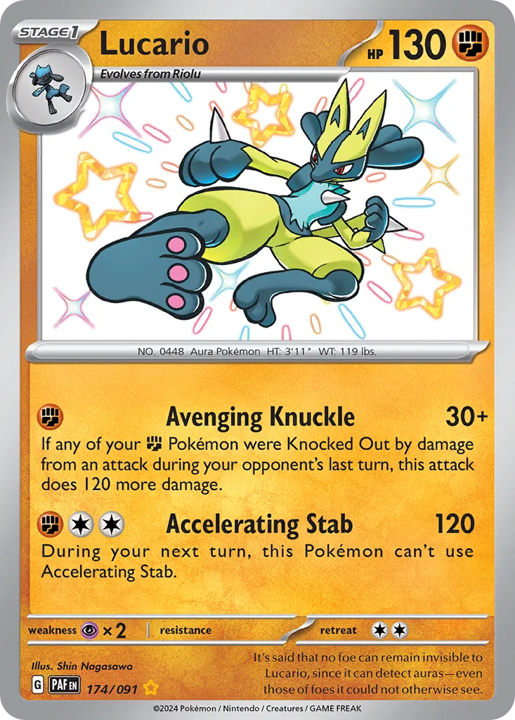 Lucario, Paldean Fates #174/091