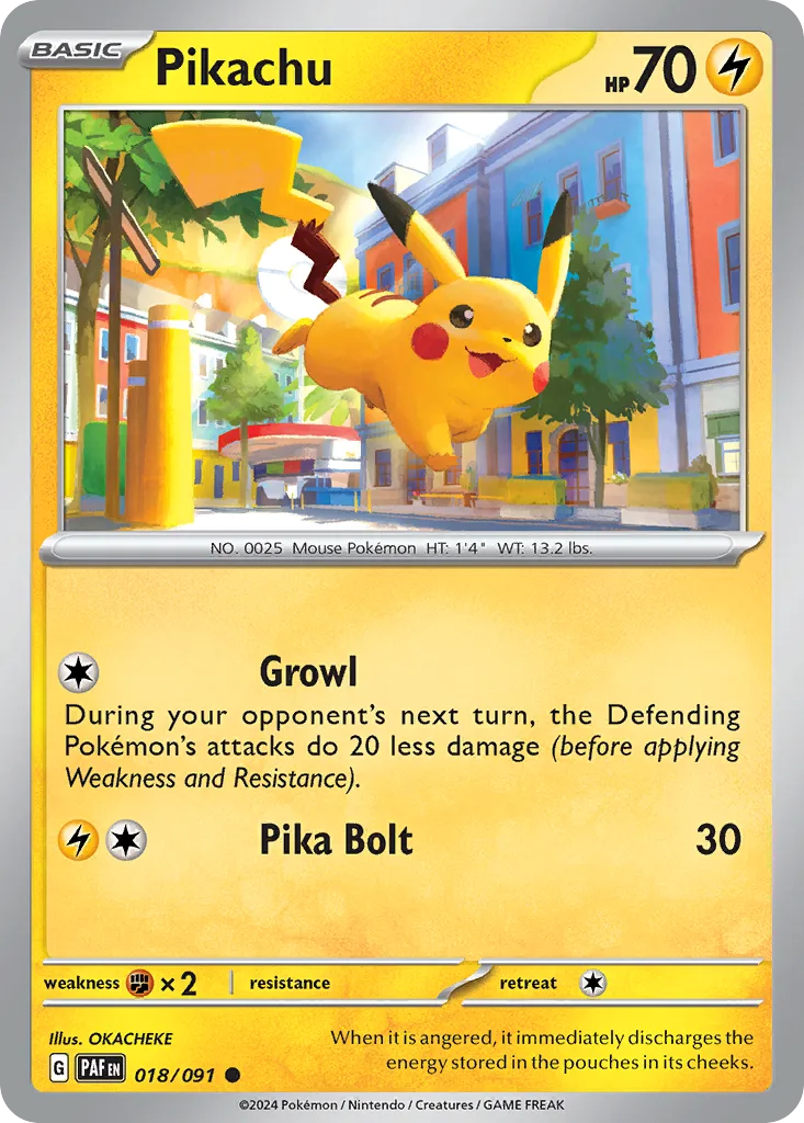 Pikachu, Paldean Fates #018/091
