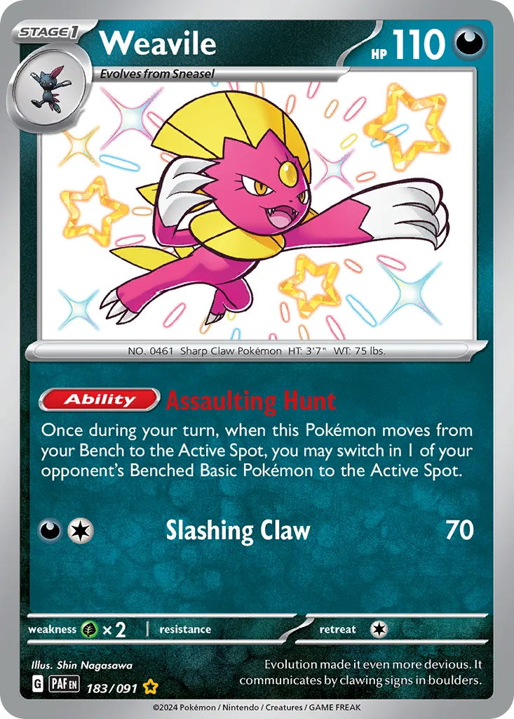 Weavile, Paldean Fates #183/091