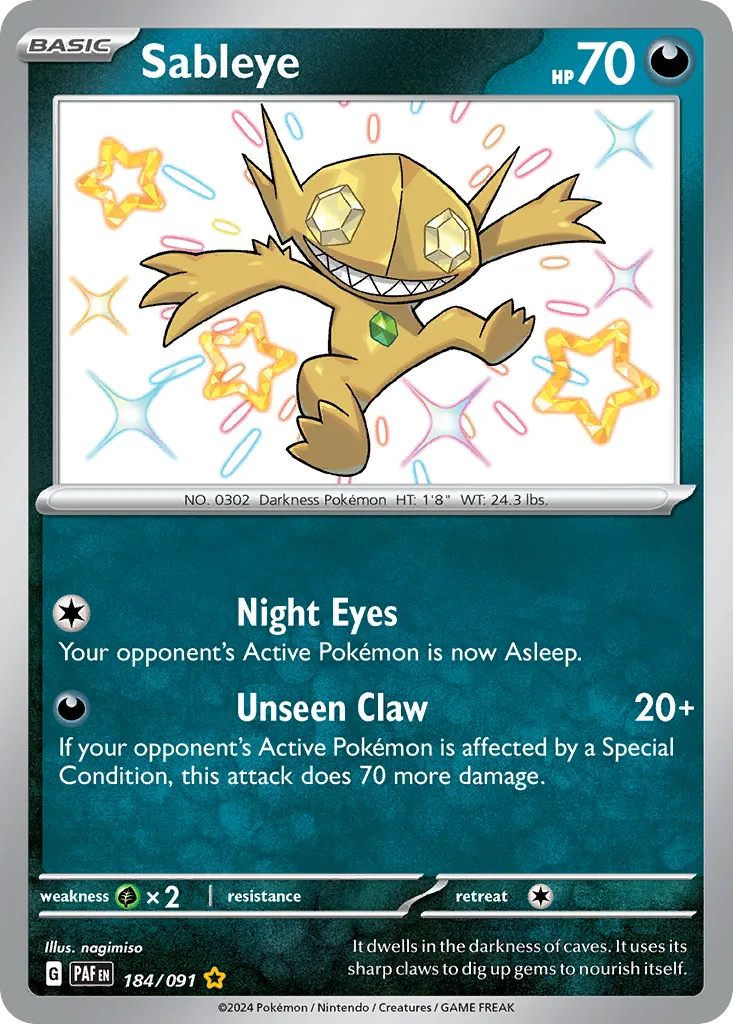 Sableye, Paldean Fates #184/091