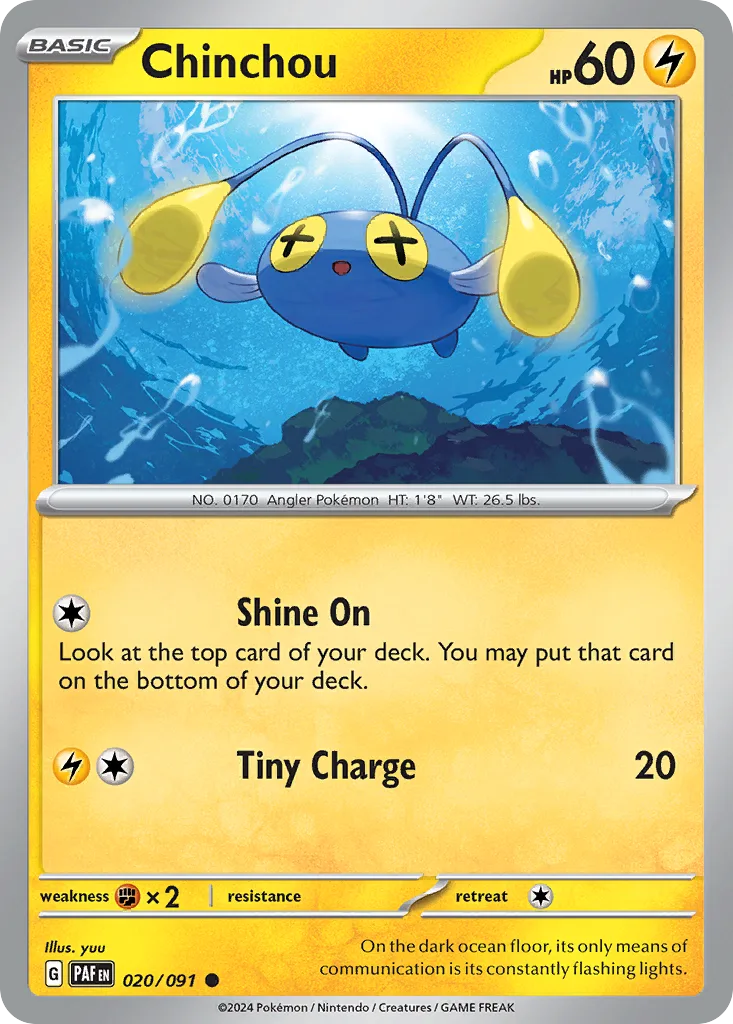 Chinchou, Paldean Fates #020/091