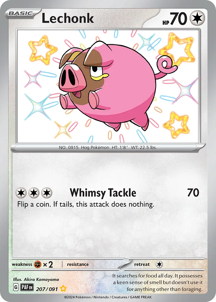 Lechonk, Paldean Fates #207/091