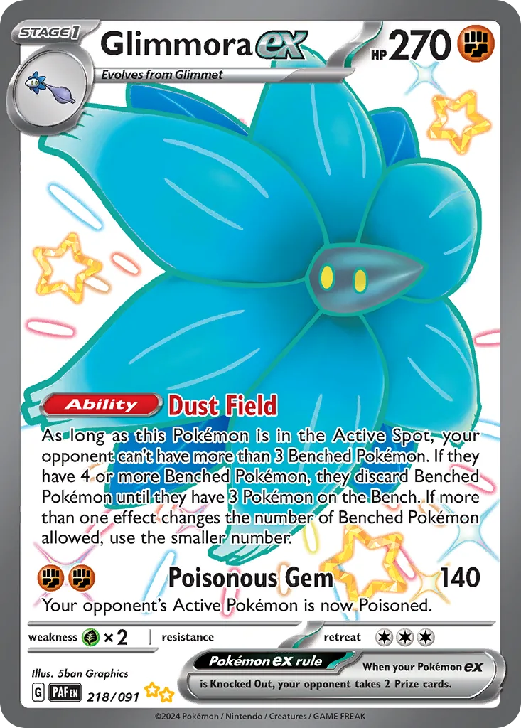 Glimmora ex, Paldean Fates #218/091