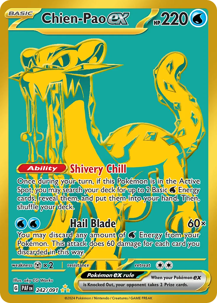 Chien-Pao ex, Paldean Fates #242/091