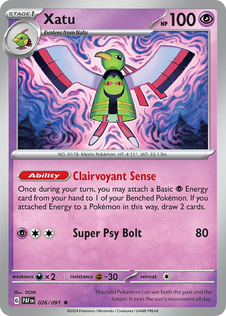 Xatu, Paldean Fates #026/091