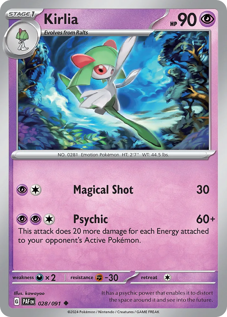 Kirlia, Paldean Fates #028/091