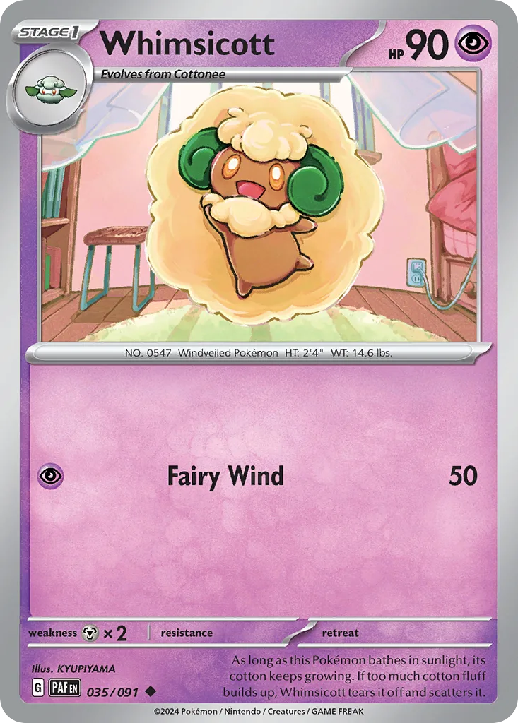 Whimsicott, Paldean Fates #035/091