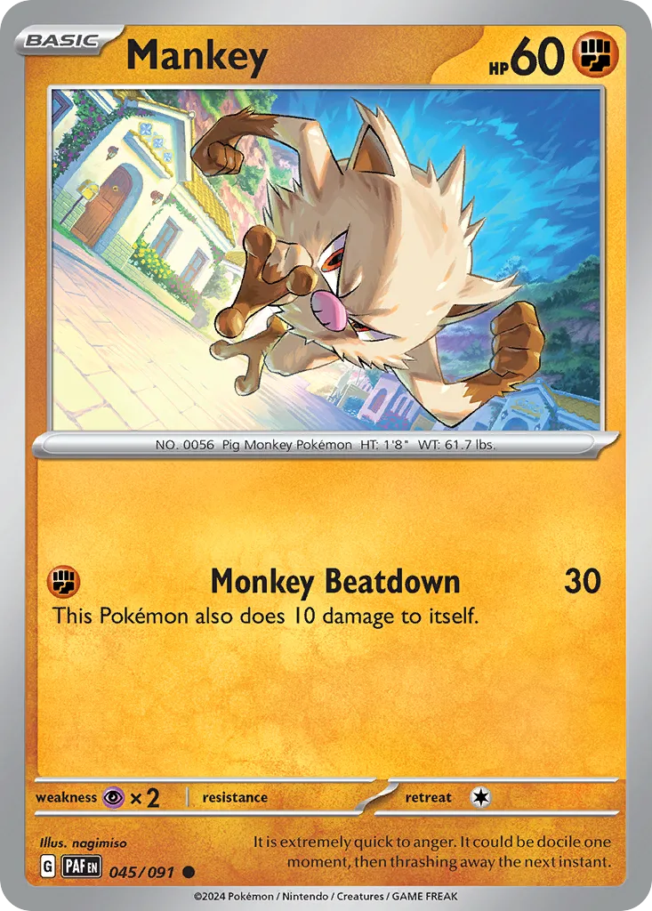 Mankey, Paldean Fates #045/091