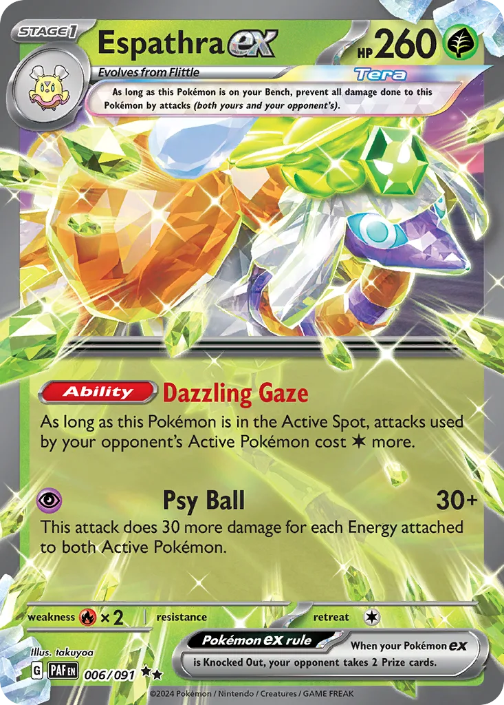 Espathra ex, Paldean Fates #006/091
