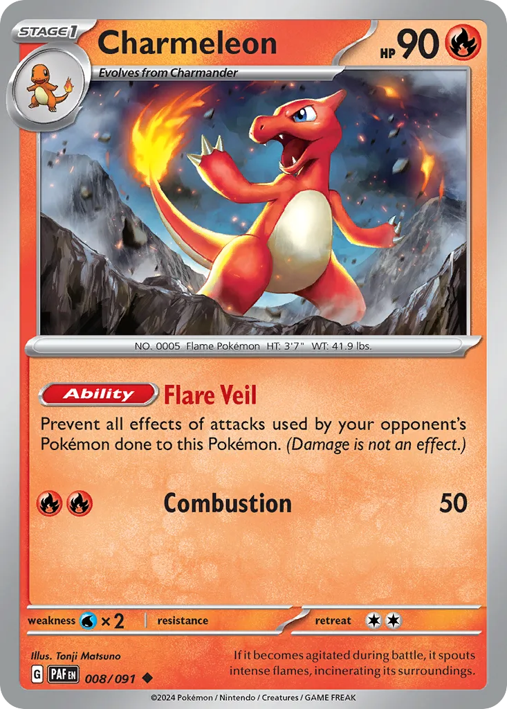 Charmeleon, Paldean Fates #008/091
