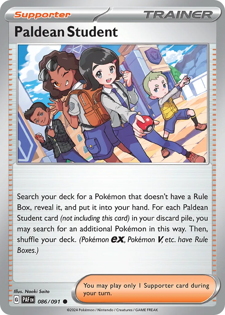 Paldean Student, Paldean Fates #086/091