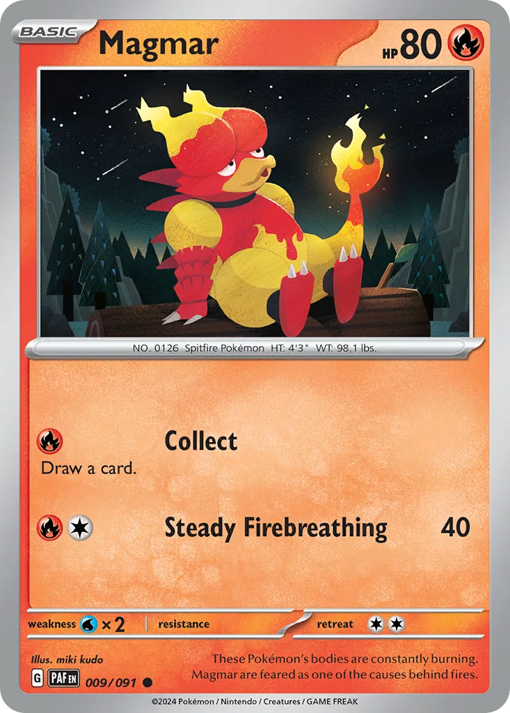 Magmar, Paldean Fates #009/091