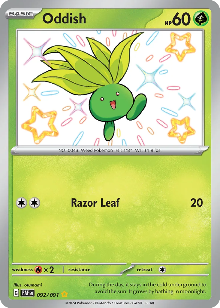 Oddish, Paldean Fates #092/091