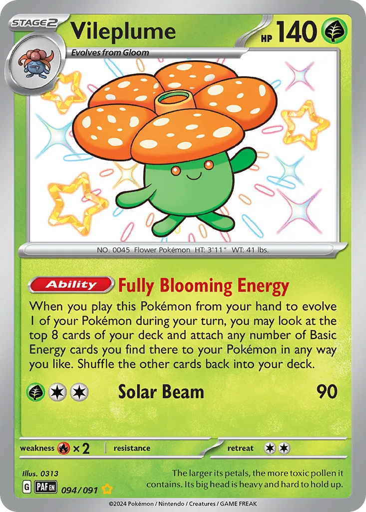 Vileplume, Paldean Fates #094/091