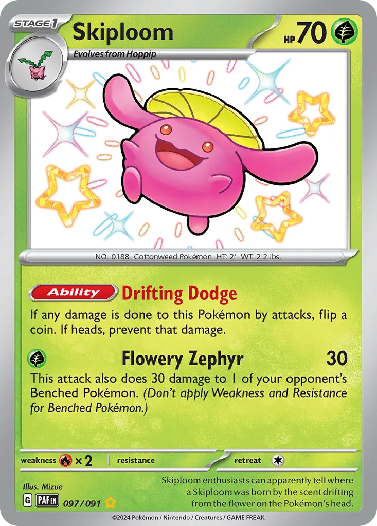 Skiploom, Paldean Fates #097/091