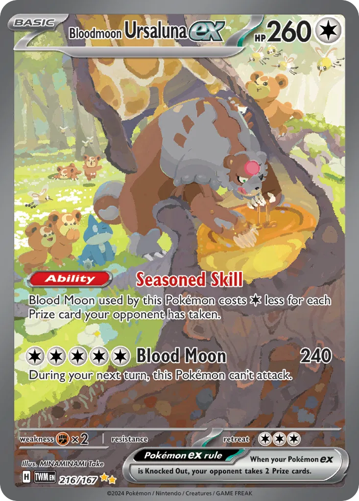 Bloodmoon Ursaluna ex, Twilight Masquerade #216/167