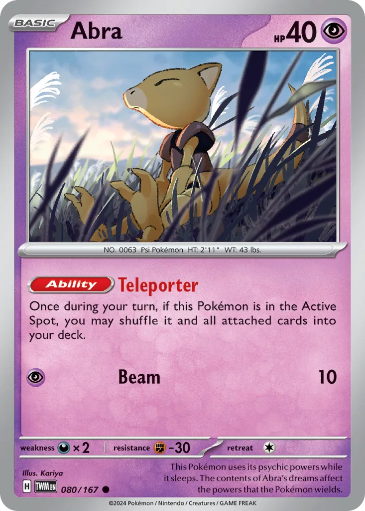 Abra, Twilight Masquerade #080/167