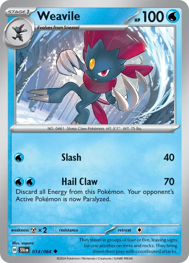 Weavile, Shrouded Fable #014/064