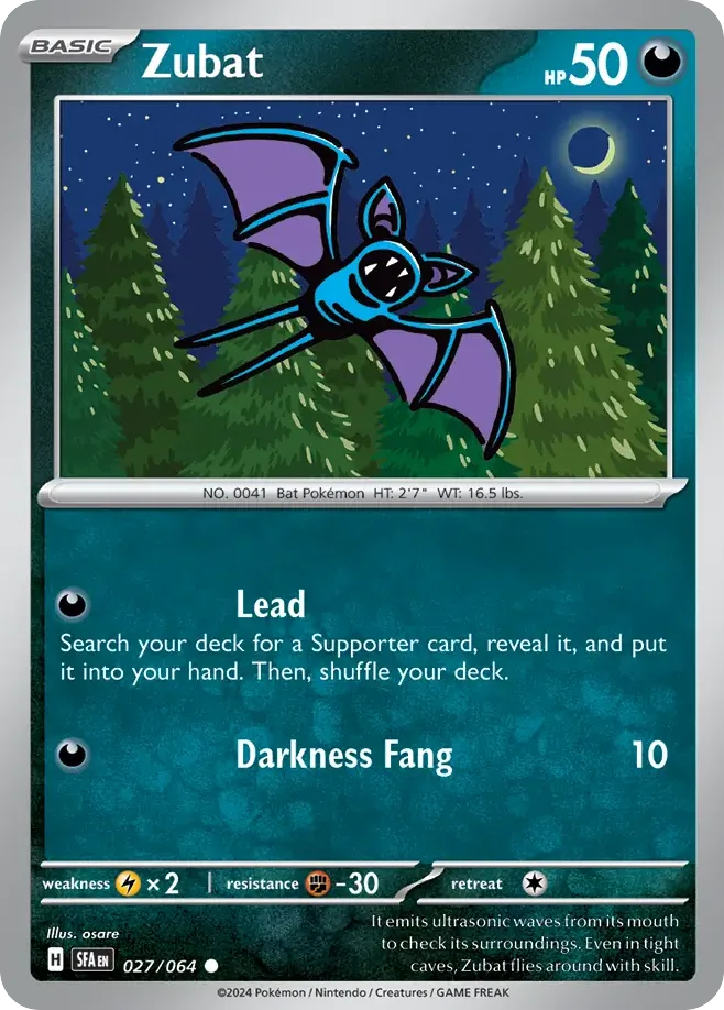 Zubat, Shrouded Fable #027/064