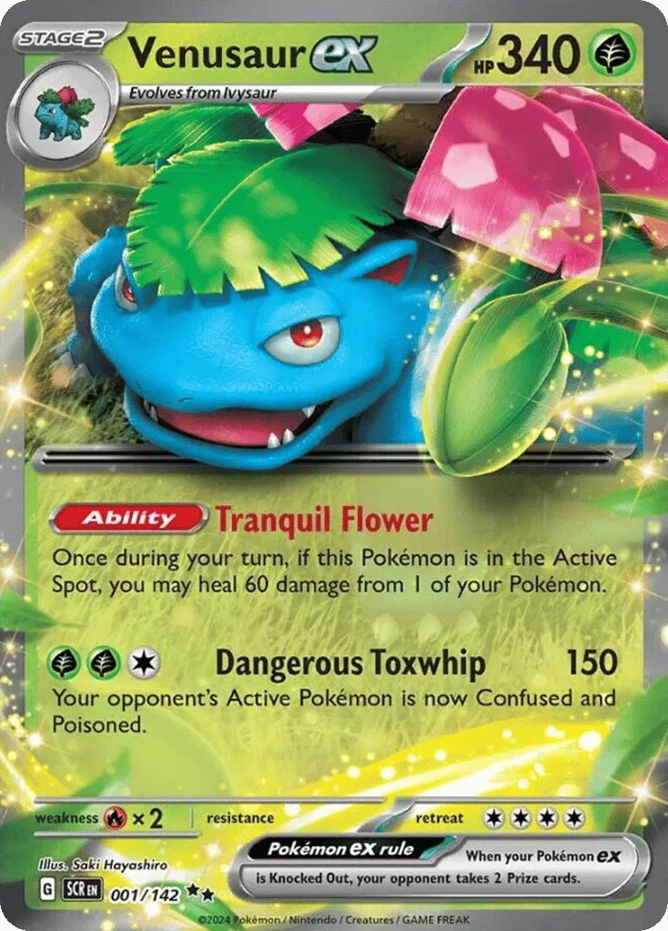 Venusaur ex, Stellar Crown #001/142