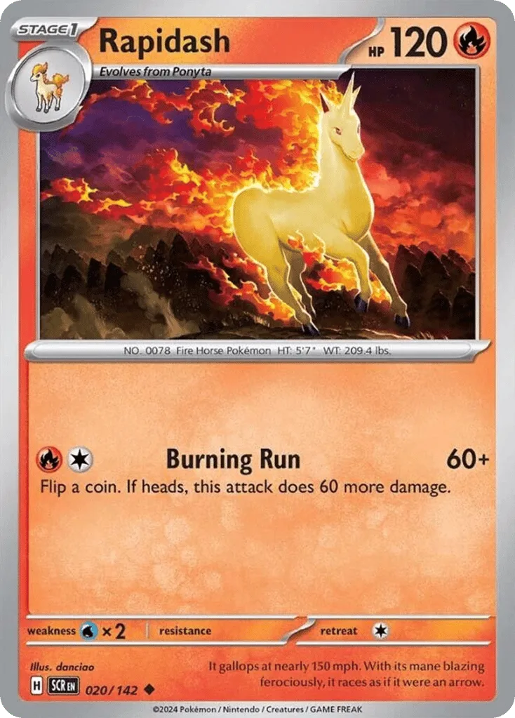 Rapidash, Stellar Crown #020/142