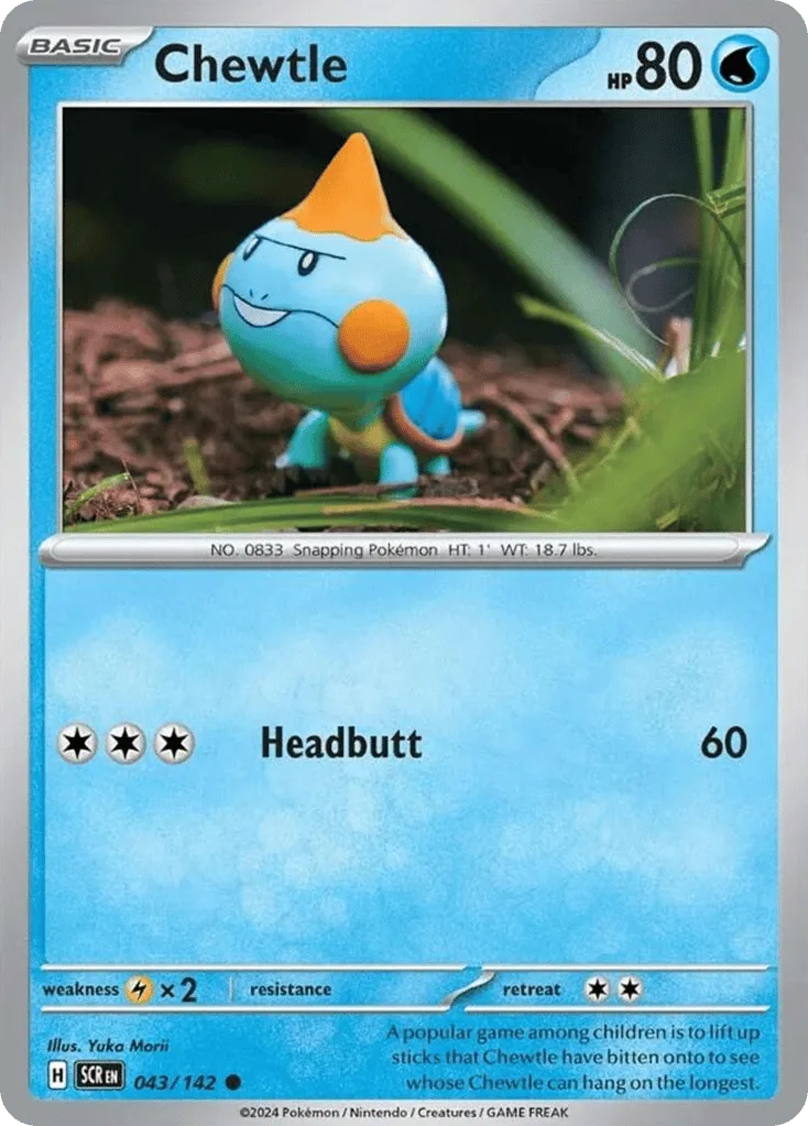 Chewtle, Stellar Crown #043/142