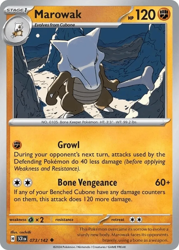 Marowak, Stellar Crown #073/142