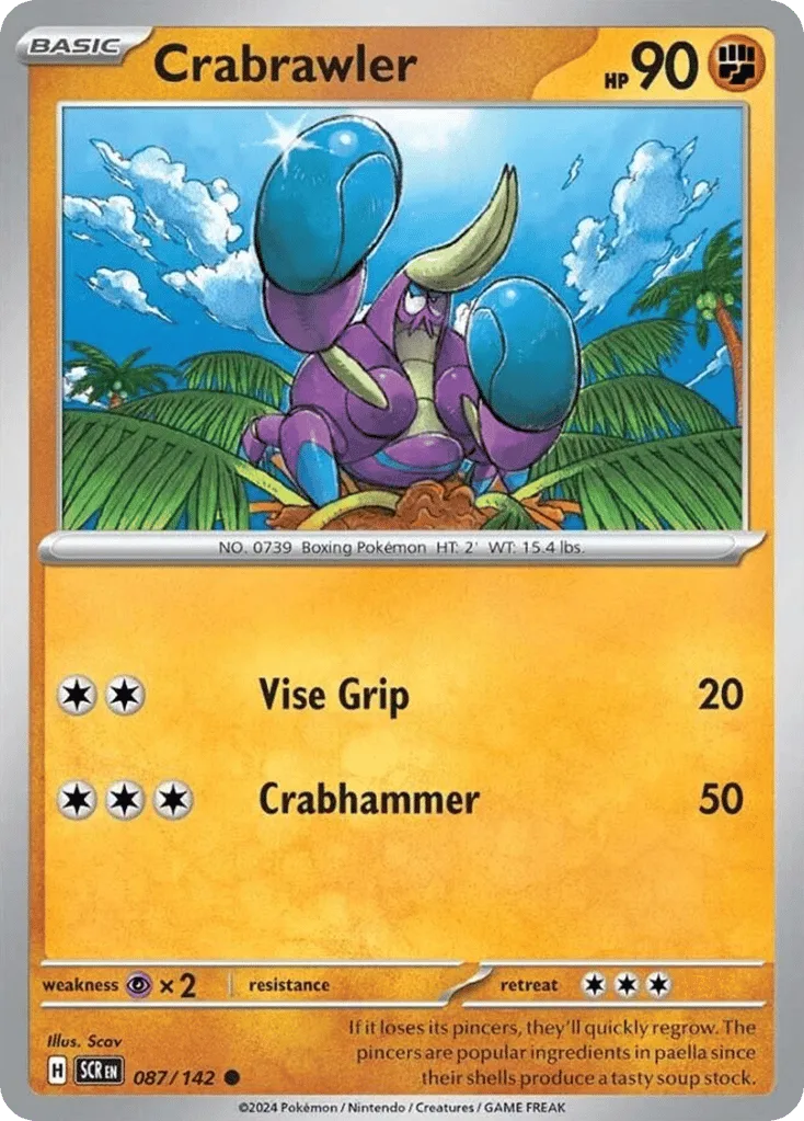 Crabrawler, Stellar Crown #087/142