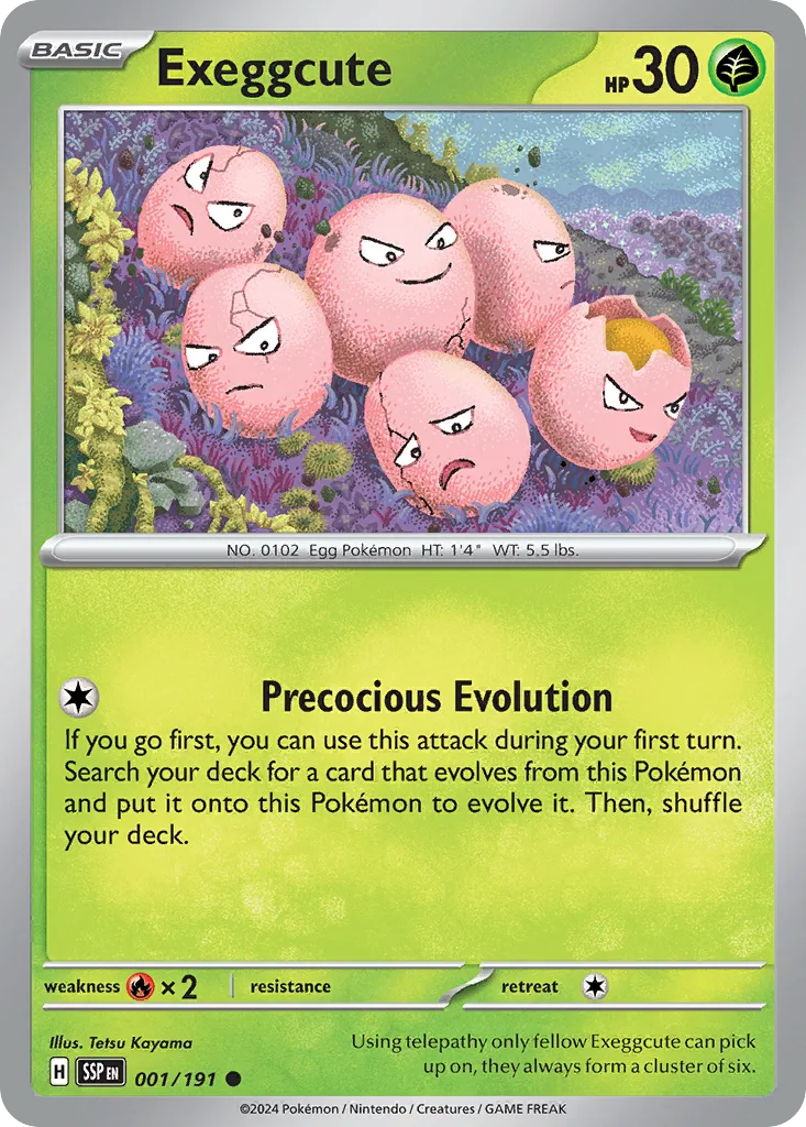 Exeggcute, Surging Sparks #001/191