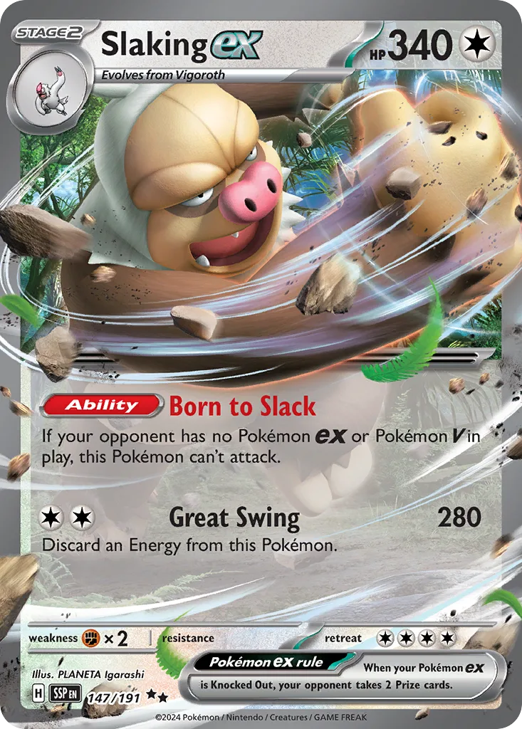 Slaking ex, Surging Sparks #147/191