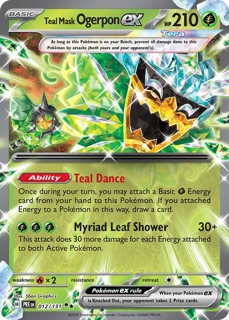 Teal Mask Ogerpon ex, Prismatic Evolutions #012/131