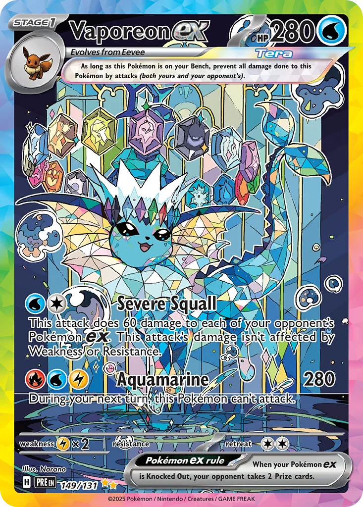 Vaporeon ex, Prismatic Evolutions #149/131
