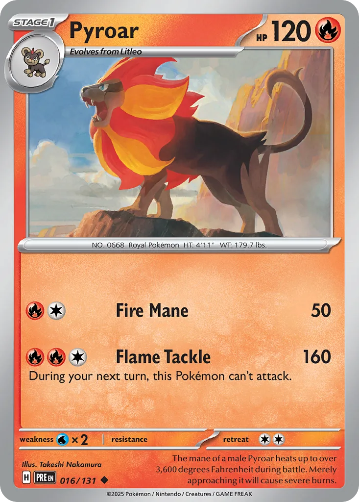 Pyroar, Prismatic Evolutions #016/131