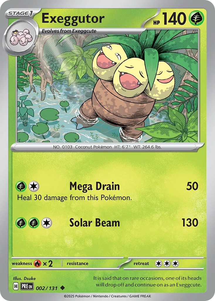 Exeggutor, Prismatic Evolutions #002/131