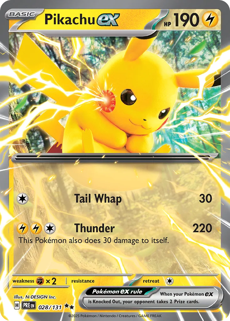 Pikachu ex, Prismatic Evolutions #028/131
