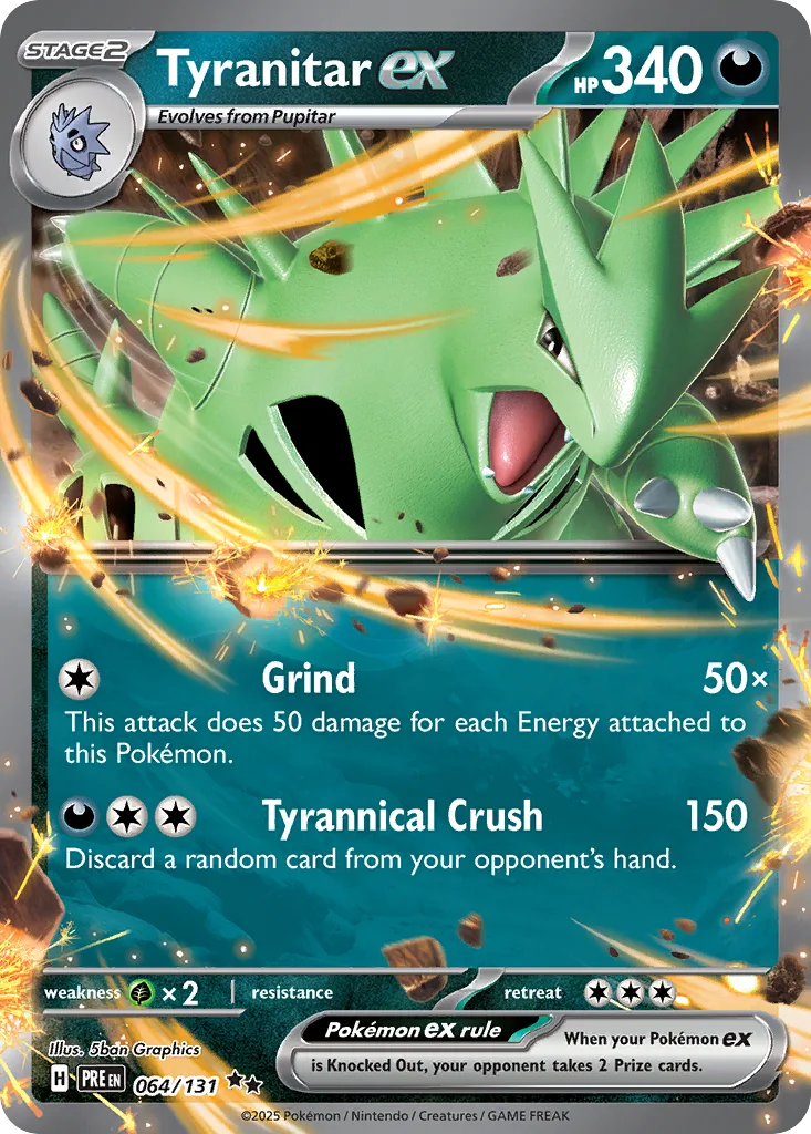 Tyranitar ex, Prismatic Evolutions #064/131