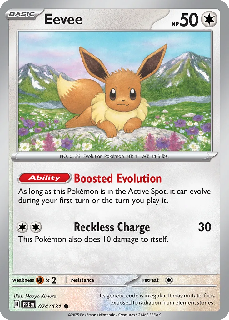 Eevee, Prismatic Evolutions #074/131