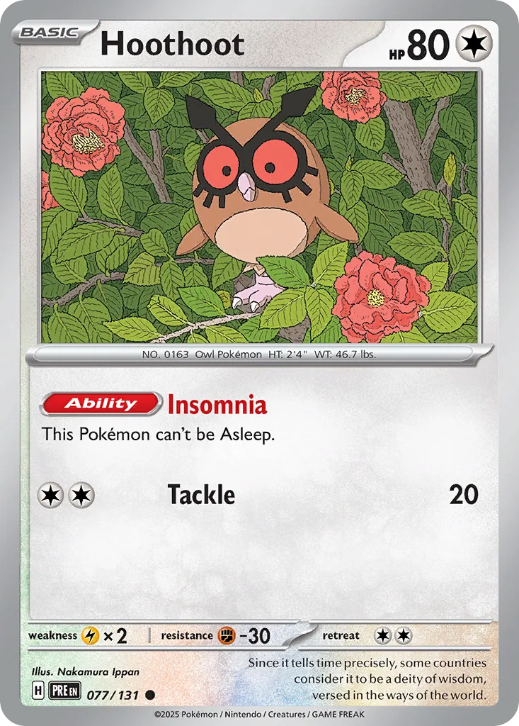 Hoothoot, Prismatic Evolutions #077/131