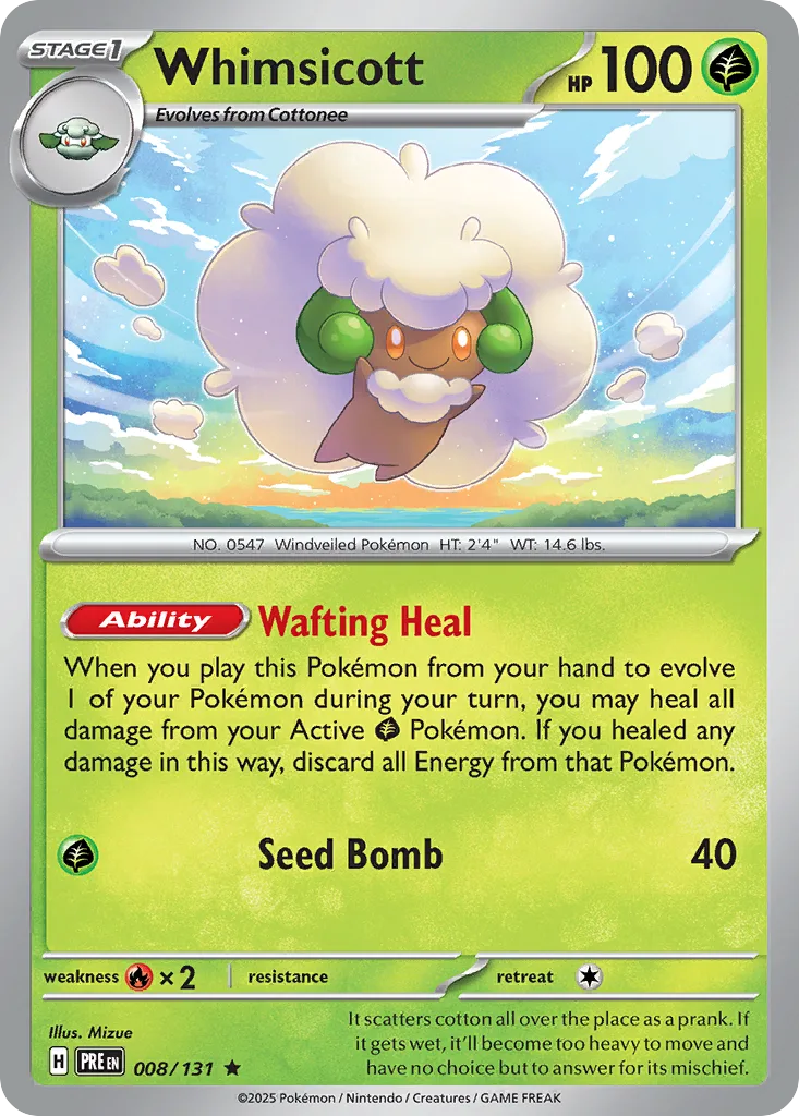 Whimsicott, Prismatic Evolutions #008/131