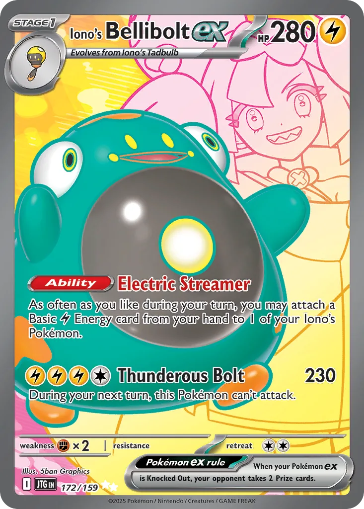 Iono's Bellibolt ex, Journey Together #172/159
