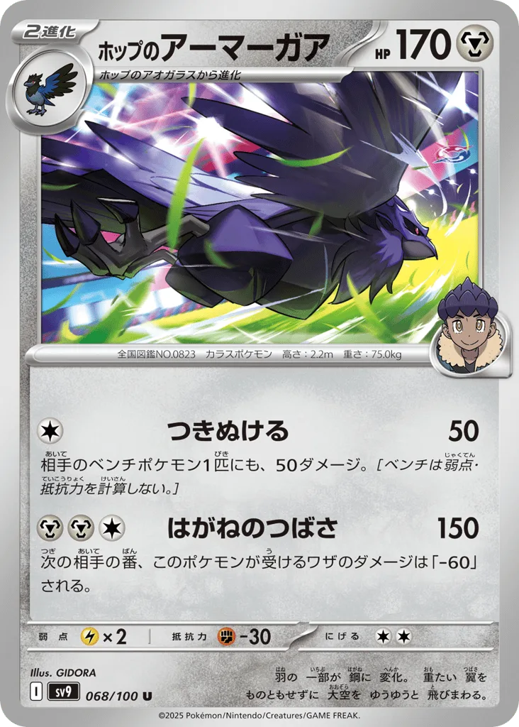 Hop's Corviknight, Battle Partners #068/100