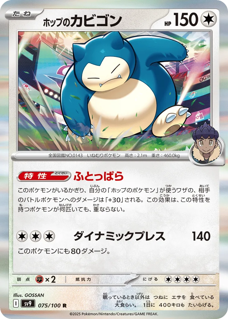 Hop's Snorlax, Battle Partners #075/100