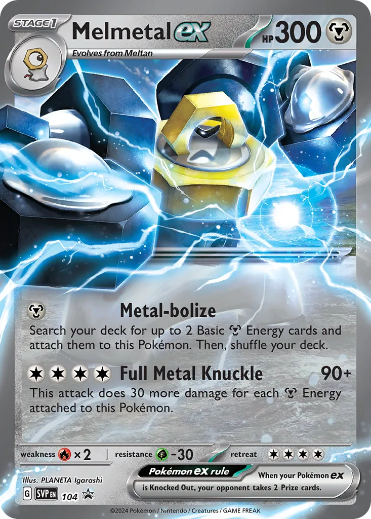 Melmetal ex, Scarlet & Violet Black Star Promos #104