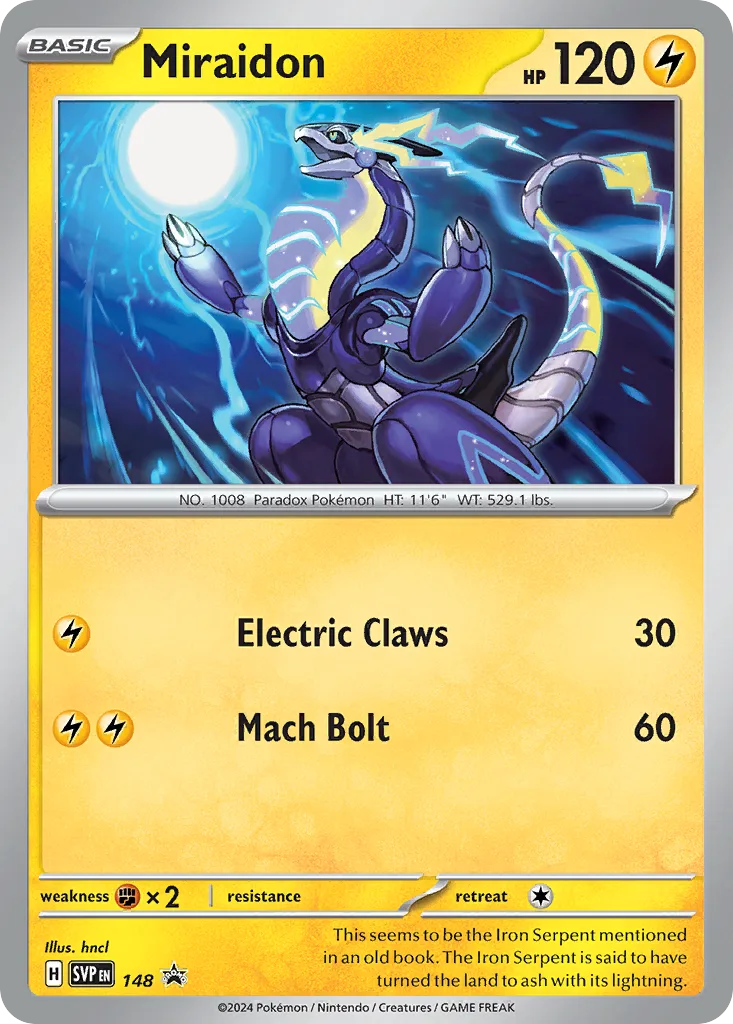 Miraidon, Scarlet & Violet Black Star Promos #148