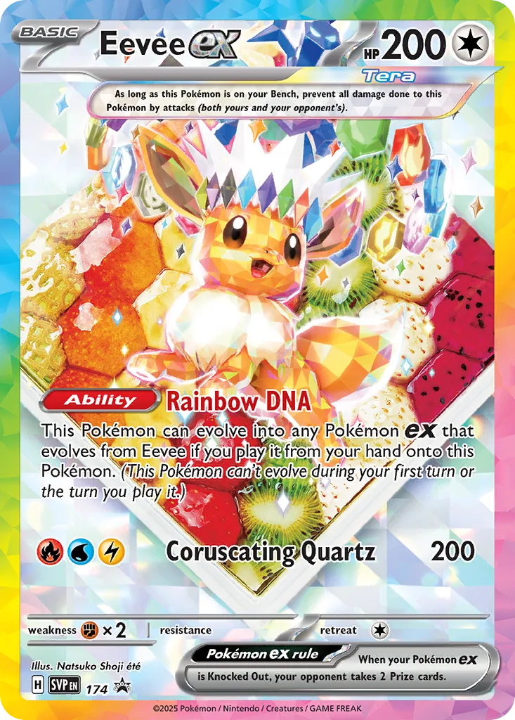 Eevee ex, Scarlet & Violet Black Star Promos #174