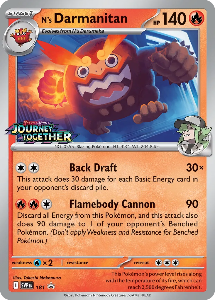 N's Darmanitan, Scarlet & Violet Black Star Promos #181