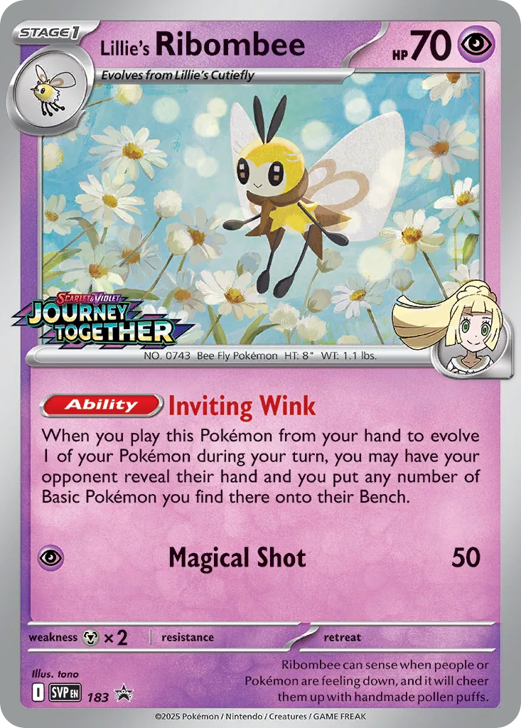 Lillie's Ribombee, Scarlet & Violet Black Star Promos #183