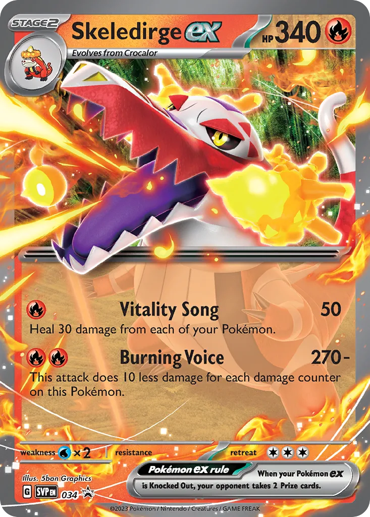 Skeledirge ex, Scarlet & Violet Black Star Promos #034