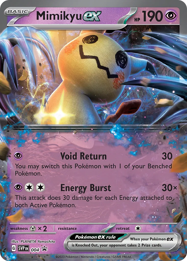 Mimikyu ex, Scarlet & Violet Black Star Promos #004