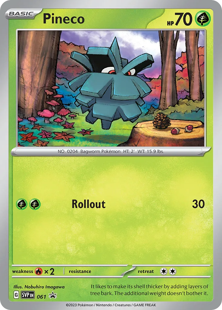 Pineco, Scarlet & Violet Black Star Promos #061